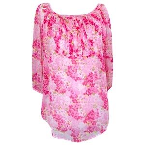 ABERCROMBIE & FITCH Sheer Floral‎ Blouse